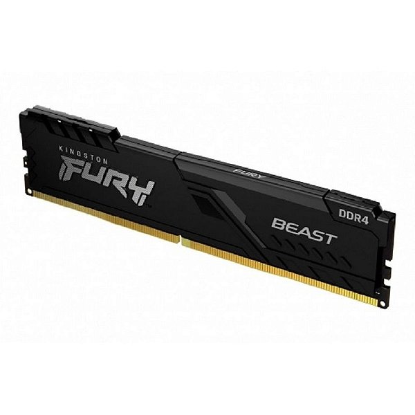 Memória Kingston Fury Beast 16 GB DDR4 3200 MHz Black KF432C16BB/16 - KF432C16BB/16
