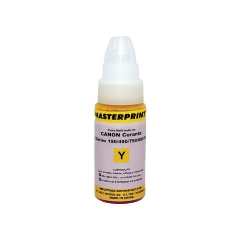 Tinta Bulk Ink Canon Amarelo 70ml Masterprint - 226080051 - 226080051