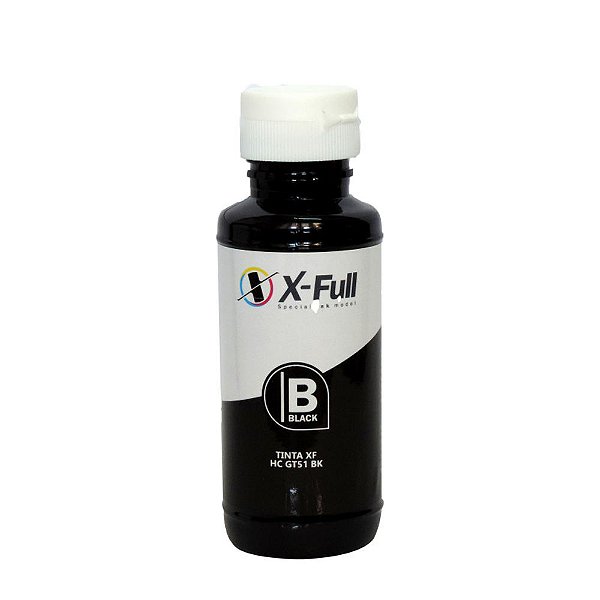 Tinta Cartucho HP GT51 PBK Preto 90 ML X-Full Potencial Suprimentos - H GT51-5514 - H GT51-5519