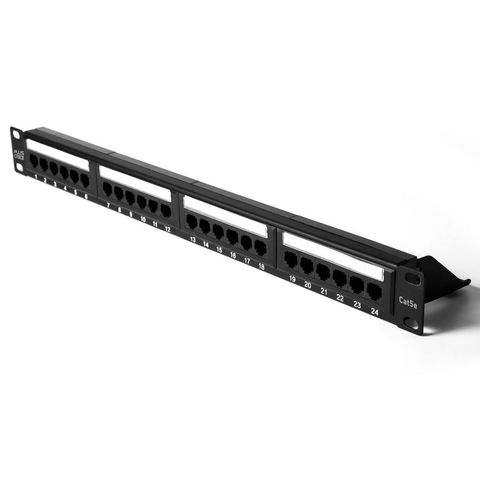 Patch Panel 24 Portas 19 Polegadas Cat.5E Pluscable - LA-P524 - LA-P524