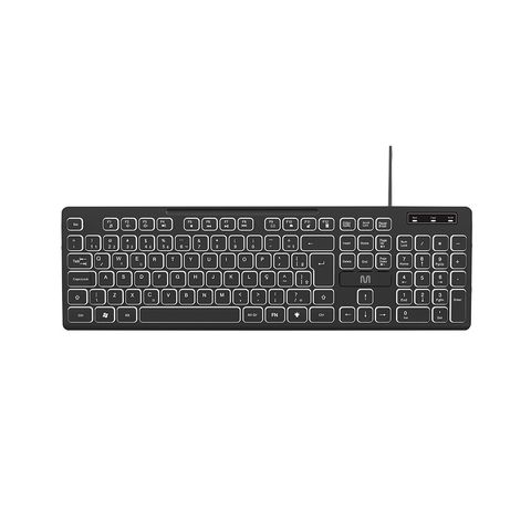 Teclado USB Multilaser Office Chocolate Preto com LED Soft Silence - TC268 - TC268