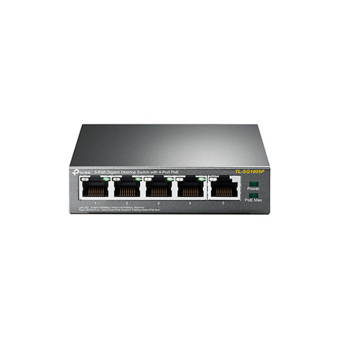 Switch PoE+ Tp-Link TL-SG1005P 5 Portas 10/100/1000 Mbps - TL-SG1005P