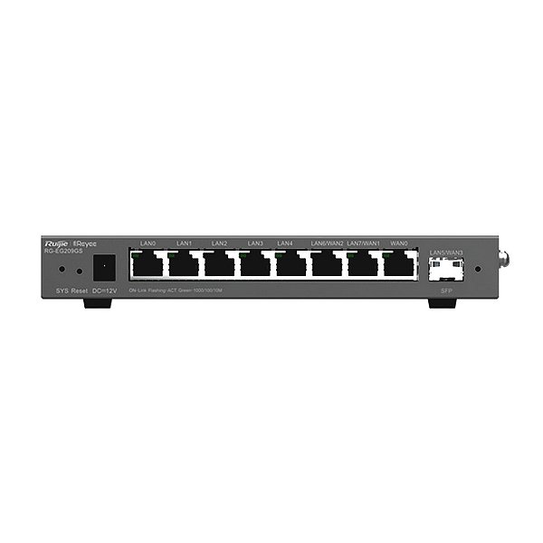 Roteador VPN Multi-Wan Ruijie | Reyee RG-EG209GS 8 Portas Gigabit + 1 SFP 136135 - RG-EG209GS