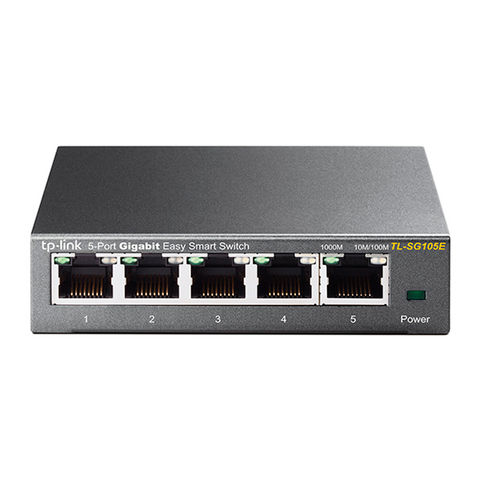 Switch Tp-Link TL-SG105E 5 Portas 10/100/1000 Mbps - TL-SG105E