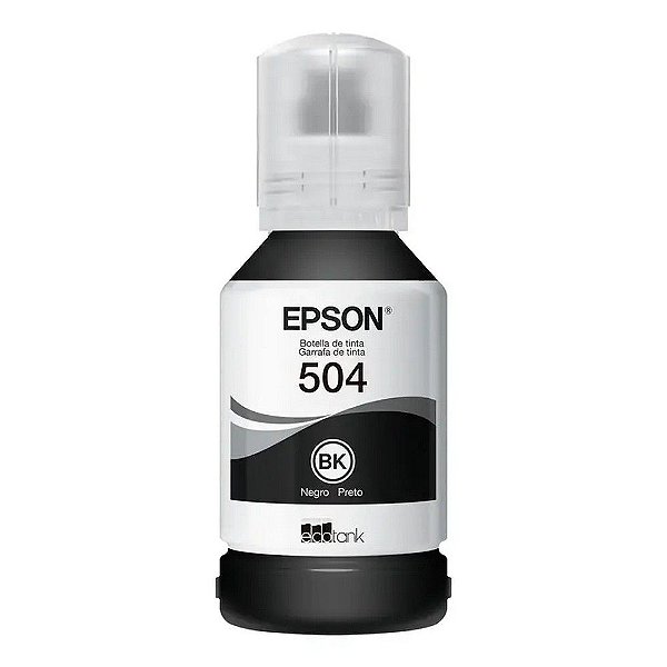 Tinta para Cartucho Epson Preto Original - T504122 - 7.500 páginas para L4150, L4160, L4260, L6161, L6171, L6191, L14150, L6270 - T504122