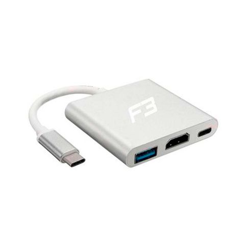 Conversor USB Type-C 3.1 Macho para HDMI 4K, USB 3.0 e Type-C F3 - JC-TYC-HM301 - 118