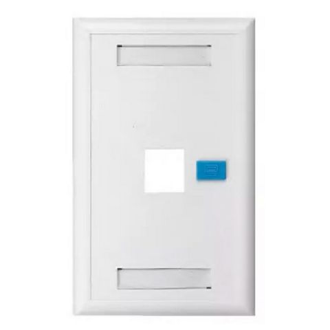Espelho para Caixa 4x2 para 1 Keystone Branco Seccon SecLan - K-GL-1218A - K-GL-1218A