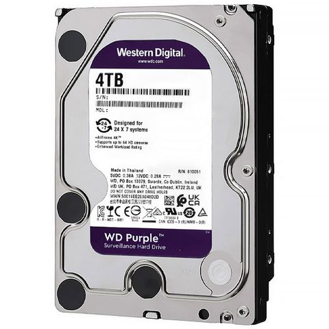 Hard Disk CFTV 4.0 TB Sata 3 Western Digital Purple 5400 RPM - WD43PURZ - WD43PURZ