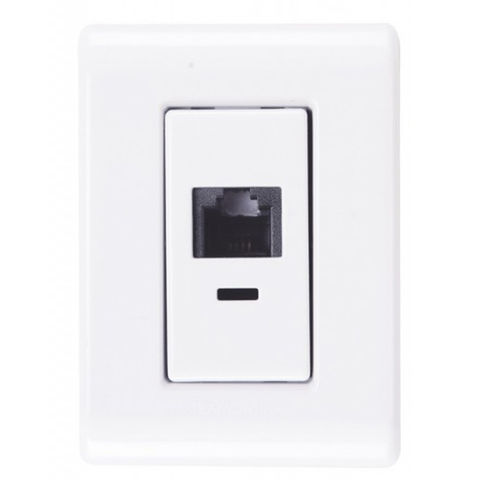 Caixa Sobrepor 1 Keystone RJ11 LizFlex Branco Tramontina - 57304/010 - 57304/010