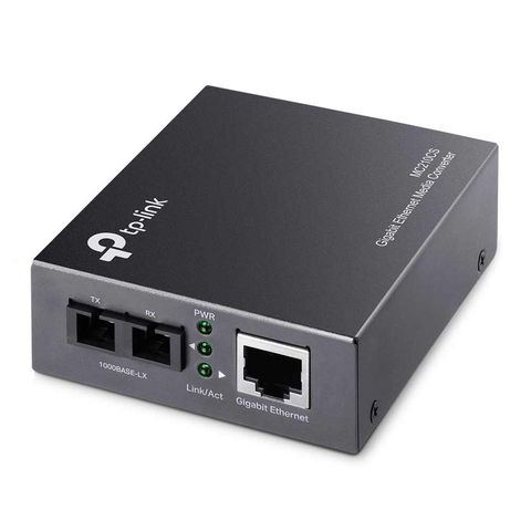 Conversor de Mídia Tp-Link RJ45 10/100/1000 / Fibra Ótica 20 KM Monomodo - MC210CS - MC210CS