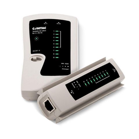 Testador para Cabo de Rede RJ11/RJ45 Comtac - 23169220 - 23169220