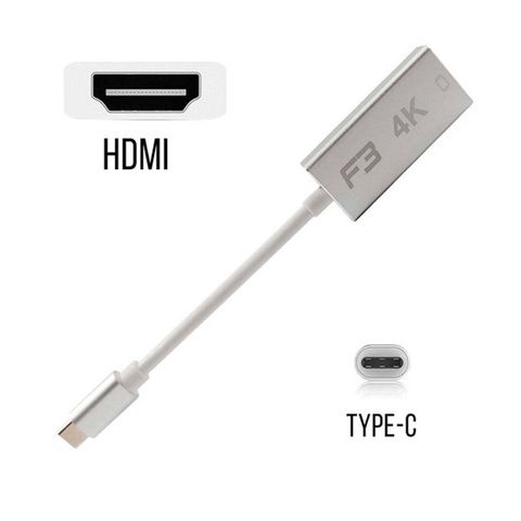 Conversor USB Type-C Macho para HDMI Fêmea 4K 14cm F3 - 125 - 125