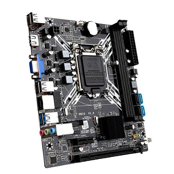 Placa Mãe Hoopson PM-H81 Legend - Intel LGA 1150 Memória DDR3 Som Video e Rede 10/100/1000 - Embalagem Individual sem Caixa. O&M - PM-H81