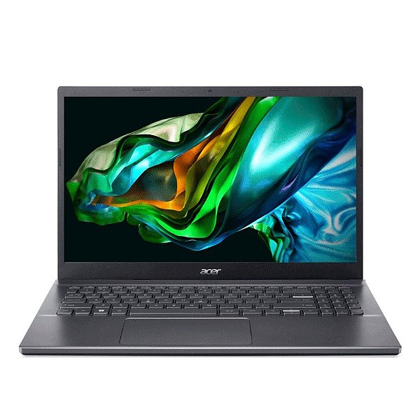 Notebook Acer A515-57-55B8 Core i5 1245H Memória 8 GB SSD 256GB Monitor 15,6 Windows 11 Home Webcam - A515-57-55B8