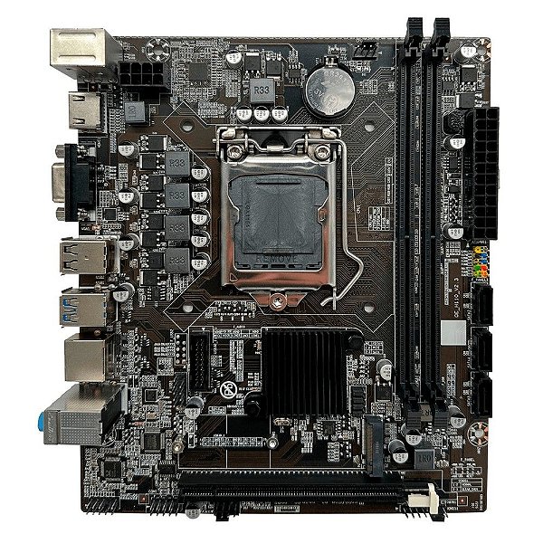 Placa Mãe Goldentec GT H110 Box para Intel LGA 1151 Memória DDR4 Som Video e Rede - GT H110 58438