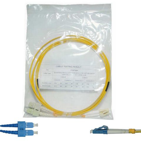 Cabo Patch Cord LC/UPC-SC/UPC 09/125 Fibra Optica 2,5M Duplo Seccon SecFiber - NKLT-LUSU2S3092.250C - NKLT-LUSU2S3092.250C