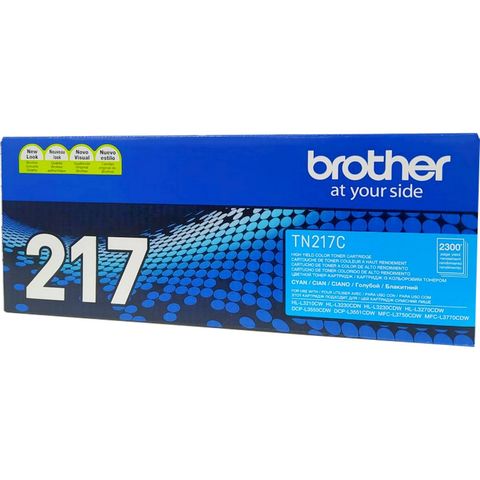 Toner Brother Ciano Original -TN217CBR - 2.300 páginas para MFCL3750CDW, MFCL3770CDW, HL3210CW, HL3230CDN, HL3230CDW, HL3270CDW - TN-217CBR