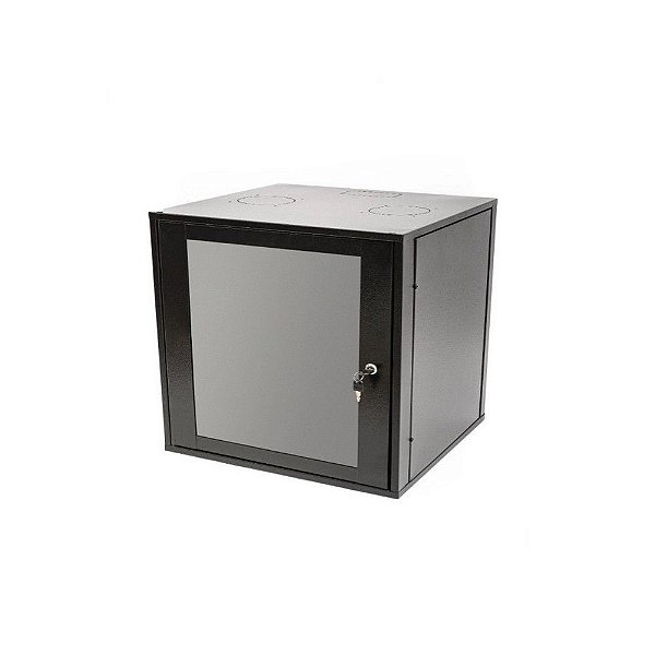 Mini-Rack Parede 8U x 470mm 19 Polegadas Preto Visor Acrílico GForce - 768 - 768