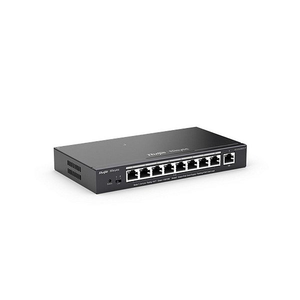 Switch PoE+ Gerenciável L2 Ruijie | Reyee RG-ES209GC-P 9 Portas Gigabit 10/100/1000 Mbps - RG-ES209GC-P