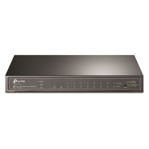Switch PoE+ Tp-Link SG2210P 8 Portas 10/100/1000 Mbps + 2 Portas SFP JetStream - Omada - SG2210P