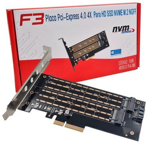 Placa PCI-E 4.0 x SSD NVME M.2 F3 - 1506 - 1506
