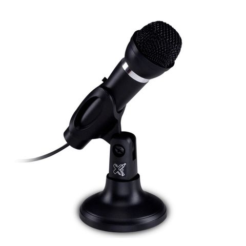 Microfone de Mesa Flexível Unidirecional para Conferência P2 1,3m Preto Maxprint - 60000052 - 60000052