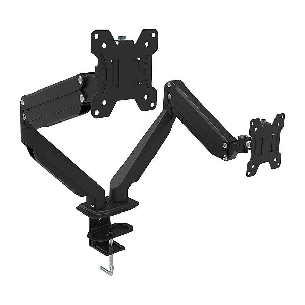 Suporte para Monitor Duplo Articulado 17 à 32 Polegadas com Ajuste de Altura e Pistão a Gás Multilaser - AC372 - AC372