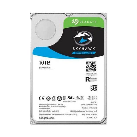 Hard Disk CFTV 10 TB Sata 6 Gb/s Seagate SkyHawk AI 7200 RPM - ST10000VE001 - ST10000VE001