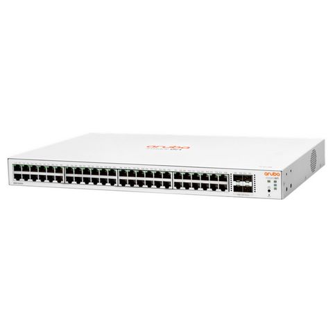 Switch Gerenciável HP Aruba JL814A I 48 Portas 10/100/1000 Mbps + 4 Gigabit SFP - 1830-48 - JL814A I