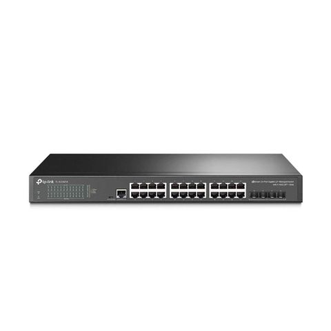 Switch Gerenciável L2+ Tp-Link SG3428X 24 Portas 10/100/1000 Mbps + 4 Portas SFP+ 10G + 1 Porta Console Rj45 JetStream - Omada - SG3428X