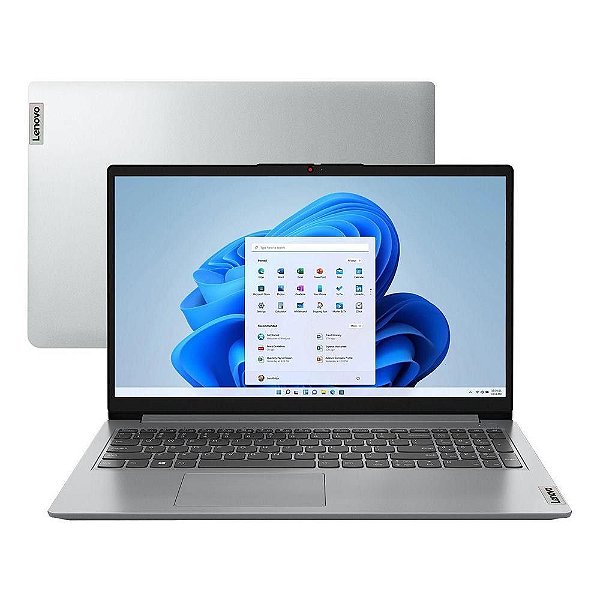 Notebook Lenovo Ideapad 1i 15IGL7 82VX0001 Intel Celeron N4020 Memória 4 GB SSD128 GB Monitor 15,6 Windows11 - 82VX0001BR