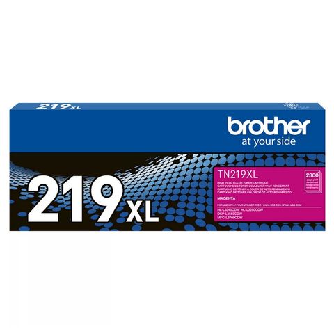 Toner Brother Magenta Original - TN219XLMBR - 2.300 páginas para HLL3240CDW, HLL3280CDW, DCPL3560CDW, MFCL3760CDW - TN219XLMBR