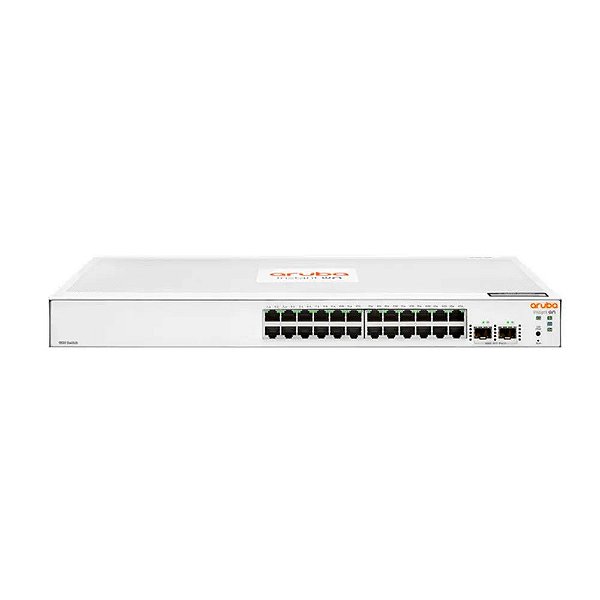 Switch HPE Aruba JL812A 24 Portas Gigabit 10/100/1000 Mbps + 2P SFP 1830-24G - JL812A
