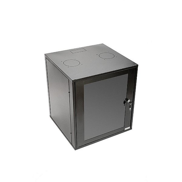 Mini-Rack Parede 16U x 470mm 19 Polegadas Preto Visor Acrílico GForce - 502 - 502