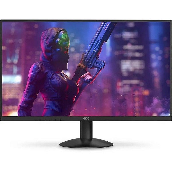 Monitor AOC Tela 27 LED IPS 100Hz 1ms Full HD Preto 1x HDMI 1x VGA - 27B30H - 27B30H