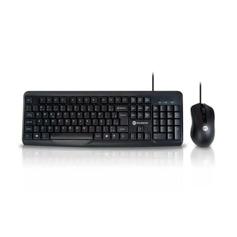 Kit Teclado + Mouse USB Elegance Goldentec Preto - 52633 - 52633