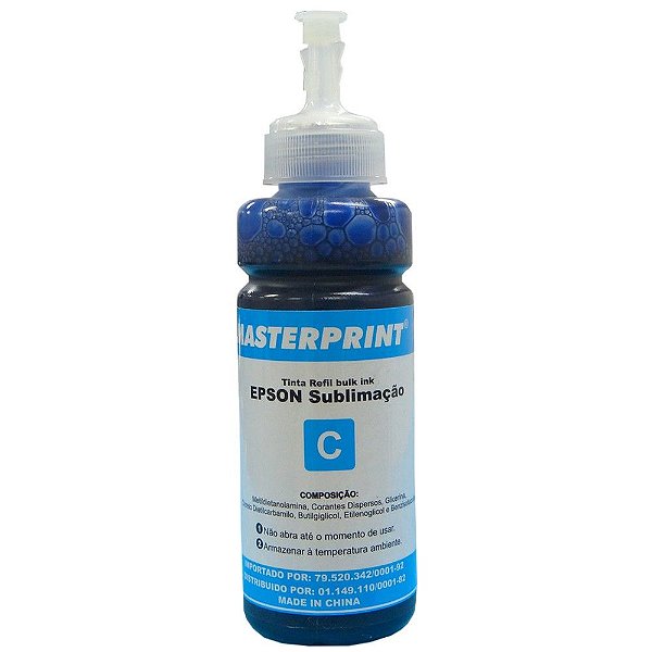 Tinta para Sublimação Bulk Ink Epson Cyan 100ml Masterprint - R-EY100C - 226080044