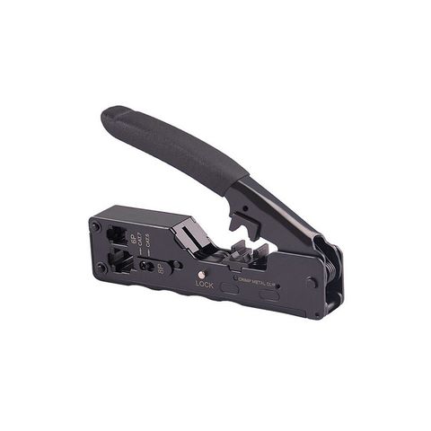Alicate para Crimpar Seccon Sectool RJ11/RJ12/RJ45 Multi-Função CAT.5/CAT.6 de Passagem Vazado - WT-4200-B - WT-4200-B