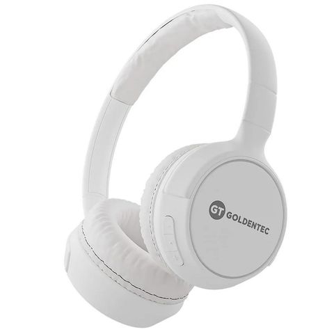 Fone de Ouvido Headset Bluetooth com Microfone e Entrada para Micro Cartão de Memória Branco GT Go Goldentec Get - 63283 - 63283