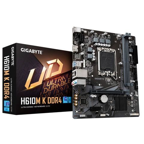 Placa Mãe Gigabyte H610M-K para Intel LGA-1700-G12 Memória DDR4 Som Vídeo e Rede - H610M-K