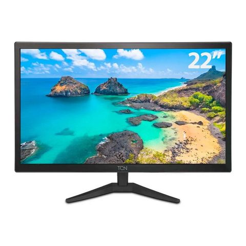 Monitor TCN | Goldentec Office Tela 22 LED 60Hz 5ms HD Preto 1x VGA 1x HDMI - 66449 - 66449