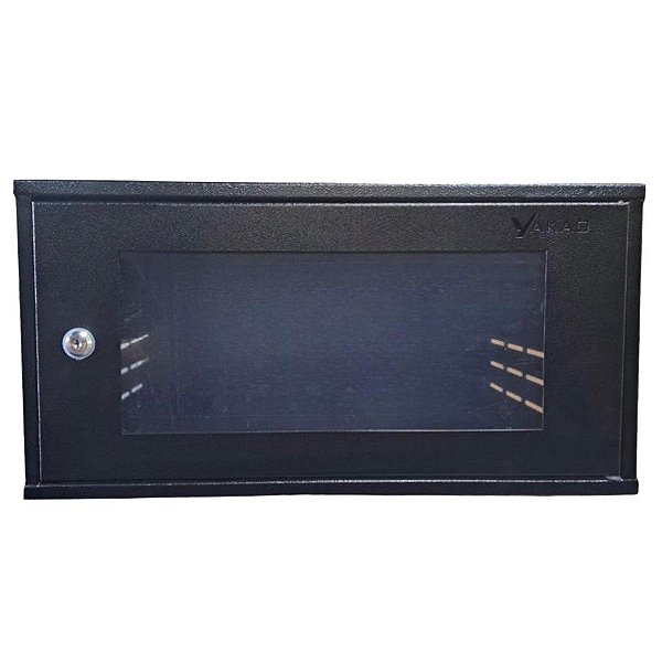 Mini-Rack Parede 5U x 470mm 19POL Preto Fibra Metal - MR05470S - MR05470S