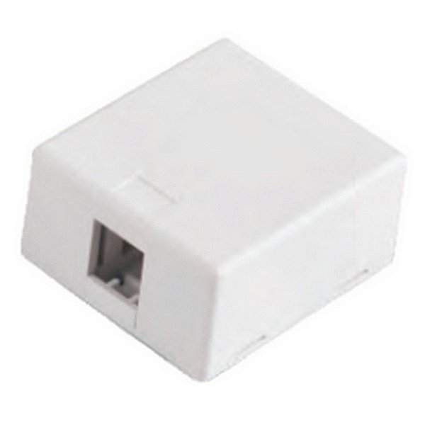 Caixa Sobrepor 1 Keystone RJ45 Vazio 180 graus Seccon SecLan - WT-2404A - WT-2404A