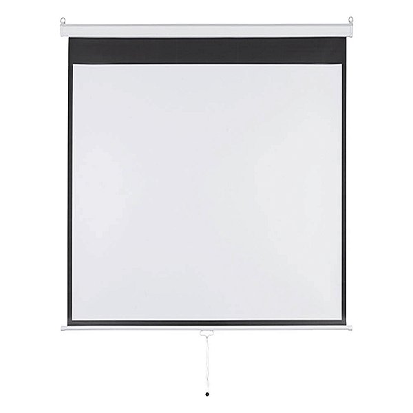Tela de Projeção Retrátil 97 Polegadas 1,80M x 1,80M 1:1 Multilaser - AC351 - AC351