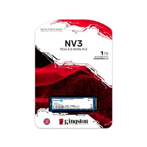 SSD 1.0 TB M2-NVME PCI-e 4.0 2280 Kingston SNV3S/1000G Leitura 6000 MBPs Gravação 4000 MBPS - SNV3S/1000G