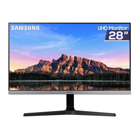 Monitor Samsung Tela 28 LED IPS 4K Ultra HD 60Hz 4ms Preto e Prata 2x HDMI 1x DisplayPort - LU28R550UQLMZD - LU28R550UQLMZD