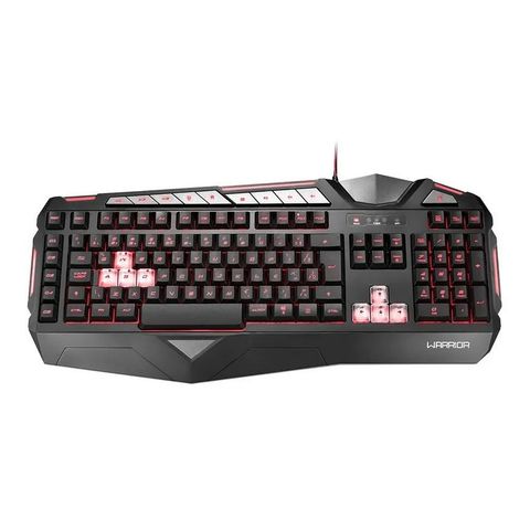Teclado USB Gamer Warrior Morani Preto/ Vermelho -TC209 - Vendido Unitário - TC209