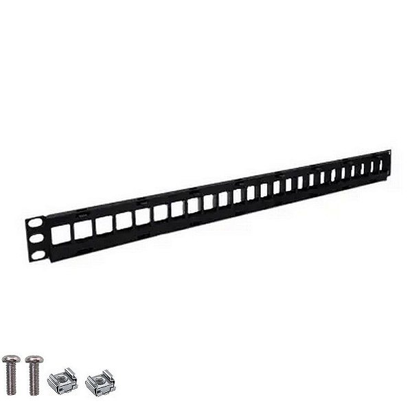 Patch Panel 24 Portas 1U 19 Polegadas Cinza Legrand - 905803CZ - Descarregado - 905803CZ