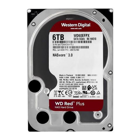 Hard Disk Servidor 6.0 TB Sata 3 Western Digital Red Nas 5400 RPM - WD60EFPX - WD60EFPX