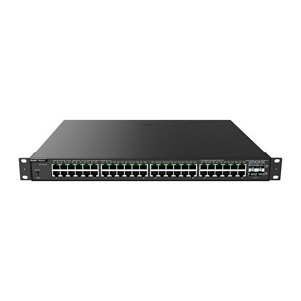 Switch PoE+ Gerenciável L2 Ruijie | Reyee RG-NBS3100-48GT4SFP-P 48 Portas Gigabit +4 SFP - RG-NBS3100-48GT4SFP-P